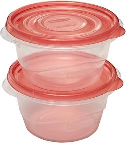 img 2 attached to 🍱 Rubbermaid TakeAlongs Small Bowl Food Storage Containers, 3.2 Cup, 2-Pack (Set of 3) - Total 6 Containers