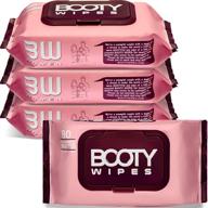🚽 320 flushable wet wipes for women - feminine wipes with vitamin-e & aloe, ph balanced (4 flip-top packs of 80) - total of 320 wipes logo