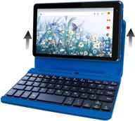 📱 rca voyager pro+ 7 inches tablet with keyboard case - 2gb ram, 16gb storage, android 10 (go edition), blue logo