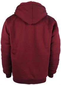 img 3 attached to Youth Boys Full Zip Sherpa and Fleece-Lined Athletic Hoodies, Sizes 8-16