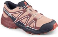 👟 outdoor boys' shoes: salomon speedcross rd in dahlia cher logo