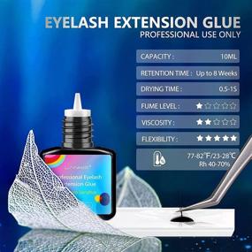 img 1 attached to LANKIZ Professional Eyelash Extension Kit for Real Clients: Extensions, Glue, Remover, and Supplies