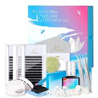 lankiz professional eyelash extension kit for real clients: extensions, glue, remover, and supplies logo