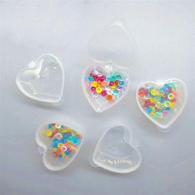 img 2 attached to 🧡 Kbraveo 40 Pack Heart Shaped Slime Storage Containers – Perfect for 20g Slime DIY Craft Making