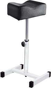 img 4 attached to Kalolary Adjustable Seat Height Pedicure Manicure Footrest for Nail Technicians - Salon Spa Equipment (Black)