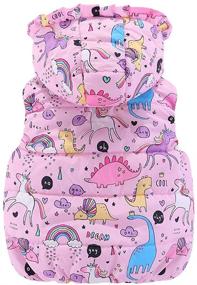 img 3 attached to 🐱 Cute Little Girls Animal Hooded Vests - Mud Kingdom Outerwear