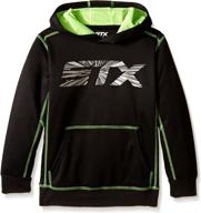 👕 comfortable and cozy: stx little and big boys' fleece pullover hoodie sweatshirt logo