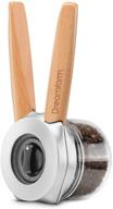 dreamfarm ortwo: one-handed spice mill with ceramic grinder & wooden handles - 2oz logo