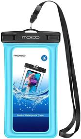 img 4 attached to 📱 MoKo Floating Waterproof Phone Pouch Holder, Floatable Phone Case Dry Bag with Lanyard Armband for iPhone 13/13 Pro Max, iPhone 12/12 Pro Max, iPhone 11 Pro, iPhone Xr, iPhone Xs Max, iPhone 8/7, Samsung S21, Samsung S10, Samsung S9, Samsung S8