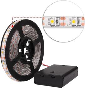 img 3 attached to 💡 Sunsbell Battery Operated LED Strip Lights 6.6FT Waterproof Tape Light - Super Bright, Flexible, and Portable