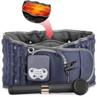 🔥 portable cordless heating decompression back belt with rechargeable battery for lower back pain relief, lumbar traction device with heating pad - one size fits 29-49 waist logo