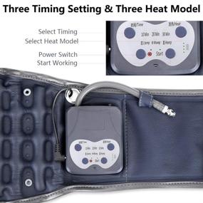 img 1 attached to 🔥 Portable Cordless Heating Decompression Back Belt with Rechargeable Battery for Lower Back Pain Relief, Lumbar Traction Device with Heating Pad - One Size Fits 29-49 Waist