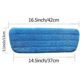 img 2 attached to 🧹 4-Pack Replacement Blades/Pads for Microfiber Spray Mop & Wet/Dry Mop Cleaning with BONA Floor Care System by re-up