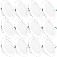 sunco lighting 12 pack 6 inch led recessed lighting: стильные и эффективные потолочные светильники логотип