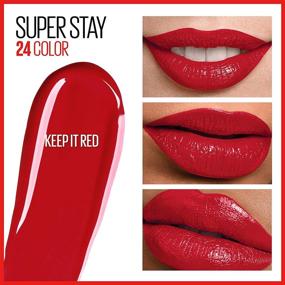 img 2 attached to 💄 Maybelline SuperStay 24 Keep It Red: Long-Lasting 2-Step Liquid Lipstick