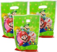 40pcs mario party gift bag packs - kids mario candy bag treat bags, perfect for birthdays and special occasions logo