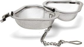 img 2 attached to ☕️ Premium Stainless Steel Heart Shaped Tea Infuser Ball Set - 2-Pack, Fine Mesh Strainer for Loose Leaf Tea, by TBWHL