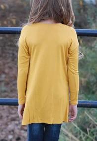 img 1 attached to 👚 GOSOPIN Yellow Casual Sleeve T-Shirts for Girls - Tops, Tees, and Blouses