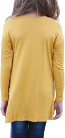 img 3 attached to 👚 GOSOPIN Yellow Casual Sleeve T-Shirts for Girls - Tops, Tees, and Blouses