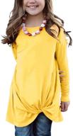 👚 gosopin yellow casual sleeve t-shirts for girls - tops, tees, and blouses logo