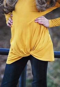 img 2 attached to 👚 GOSOPIN Yellow Casual Sleeve T-Shirts for Girls - Tops, Tees, and Blouses