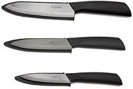 🔪 premium ceramic knife set by chefware for effortless cutting of fruits, vegetables & meats (3-piece set) logo