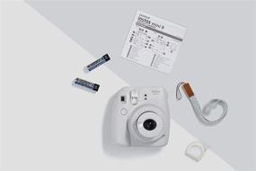 img 1 attached to 📸 Фотоаппарат Fujifilm Instax Mini 9 с мгновенной пленкой (дымчато-белый) в комплекте с двойным набором пленки, радужной пленкой, чехлом и комплектом аксессуаров.