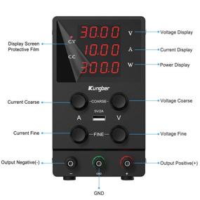 img 3 attached to 💡 Kungber DC Power Supply Variable: 30V 10A, Adjustable Bench Linear Power with 4-Digit LED Display and USB Output