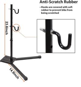 img 2 attached to 🚴 ZPARIK Bike Stand Indoor Storage - Simple, Space-Saving Bicycle Holder & Repair Stand for Garage and Home Bikes - Portable Floor Parking Rack for Maintenance (New)