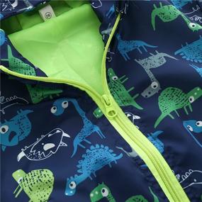 img 1 attached to 👶 Toddler Boys' Raincoat Printed Waterproof Jackets - Shop Now for Jackets & Coats