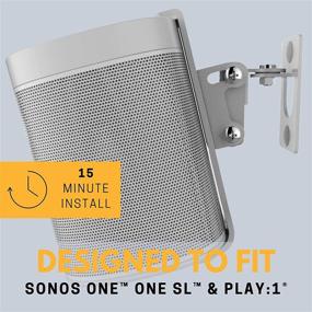 img 2 attached to Белое крепление на стену для SONOS ONE, ONESL и Play:1 - повышает совместимость и оптимизирует SEO