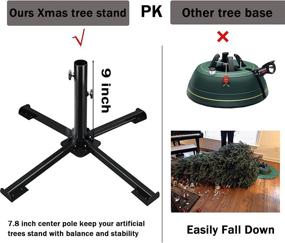 img 1 attached to 🎄 LadyCare Christmas Tree Stand: Folding Base for 4-6FT Artificial Trees with 1” Pole