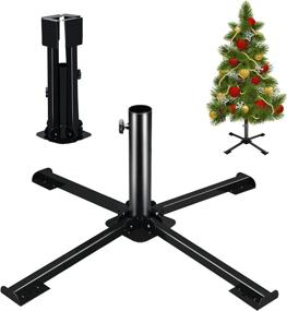 img 4 attached to 🎄 LadyCare Christmas Tree Stand: Folding Base for 4-6FT Artificial Trees with 1” Pole
