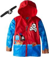 🐵 stephen joseph kids' little boys' monkey rain coat: stay dry with style! logo