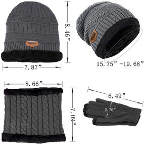 img 2 attached to 🧢 Wilker Winter Beanie Screen Mittens: The Perfect Boys' Accessories for Cold Weather