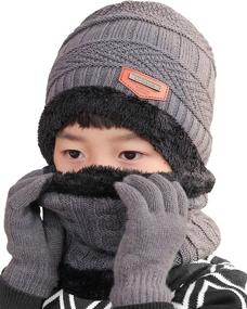 img 4 attached to 🧢 Wilker Winter Beanie Screen Mittens: The Perfect Boys' Accessories for Cold Weather