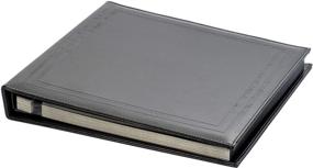 img 4 attached to 📸 Red Co. Black Faux Leather Photo Album with Self Adhesive Black Sheets – Ideal for Preserving 8x10 Prints