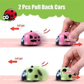 img 3 attached to 🚗 joypath Animal Pull Back Cars for Toddlers: 360° Rotating Spinning Top Cars Toy Set | Friction Powered Vehicles for 2-4 Years Old Boys & Girls (4 Packs)