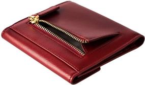 img 2 attached to 👛 YBONNE Women's Small Compact Bifold Pocket Wallet: Genuine Leather (Red) – Stylish and Practical