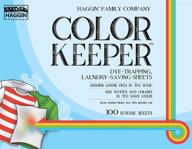 🌈 revolutionary color keeper dye-trapping sheets: ultimate laundry-saving solution, 100ct value pack logo