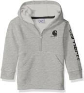 👶 carhartt mossy toddler hooded sweatshirt - boys' fashion hoodies & sweatshirts logo