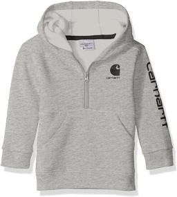 img 1 attached to 👶 Carhartt Mossy Toddler Hooded Sweatshirt - Boys' Fashion Hoodies & Sweatshirts