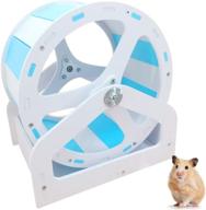 🐹 silent hamster fitness: babyezz hamster wheel for small pet cage - wooden running wheel toys logo