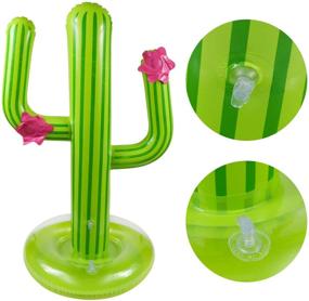 img 3 attached to 🌵 Ultimate Fun with UNIME Inflatable Cactus Ring Toss Game: Perfect for Fiesta & Pool Parties!