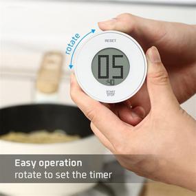 img 2 attached to ⏱️ LED Countdown Digital Timer with Magnetic Stopwatch - Kitchen Timers for Cooking and Study Timer - Easy to Use for Seniors and Kids - Includes Lithium Battery