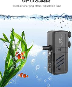 img 1 attached to 🐠 Zision Aquarium Water Pump Air Bubble Fish Tank Water Circulation System: Enhanced WaveMaker for Optimal Oxygenation (25W 500L/H)