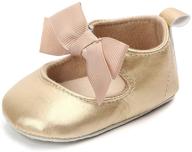 👶 stylish and classic: enteer baby girls' retro leather button mary jane shoes logo