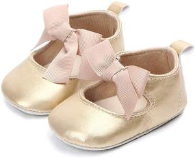 img 3 attached to 👶 Stylish and Classic: Enteer Baby Girls' Retro Leather Button Mary Jane Shoes