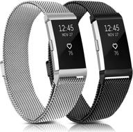 металлические ремешки meliya совместимые с fitbit charge 2 wellness & relaxation логотип