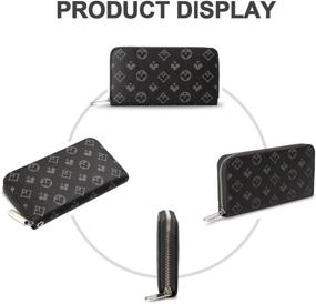 img 3 attached to 👛 Stylish Black Wristlet Wallet: Clutch & Organizer for Women with Phone, Cards & Coins